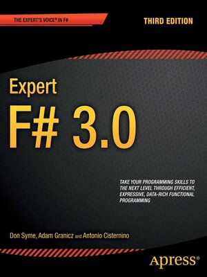 cover image of Expert F# 3.0